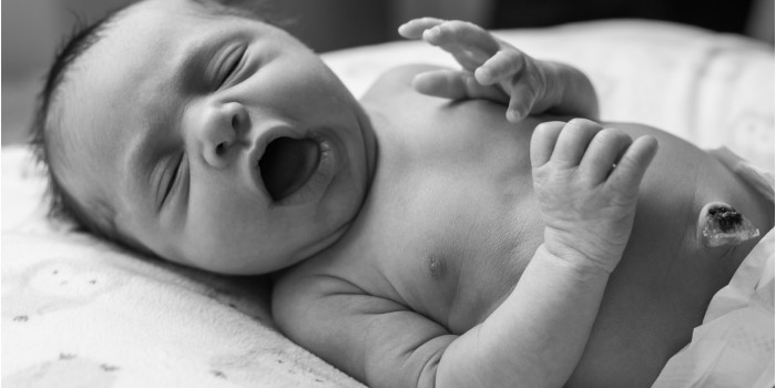 newborn baby yawns