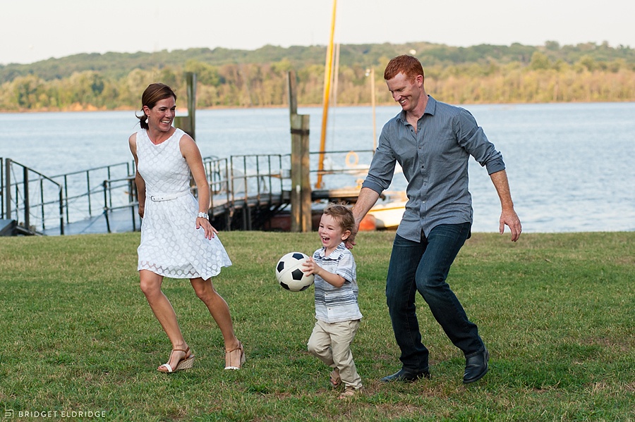 family plays soccer in alexandria